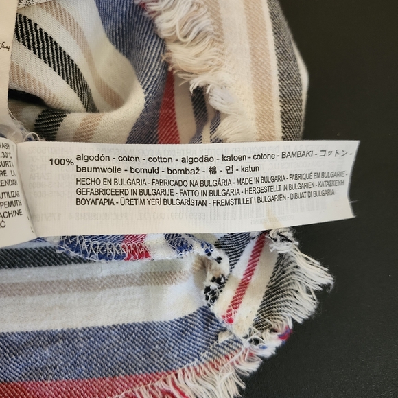 ZARA Striped Cotton Tank Top XL - Picture 7 of 8